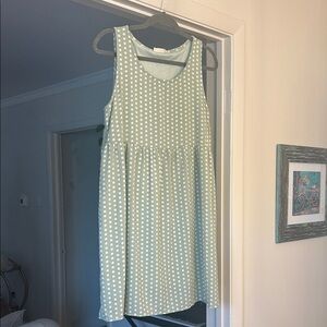 Altar'd State Mint Green Polka Dot Mini Dress